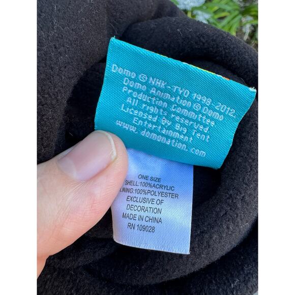 DOMO Mohawk Earflap Pom Pom Beanie Trapper Hat Adult One Size Brown Red Knit - Picture 9 of 10